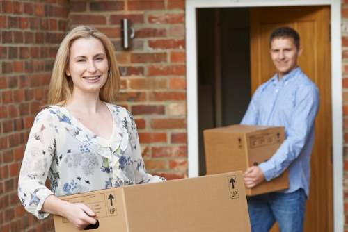 Secure storage unit collection service in central London